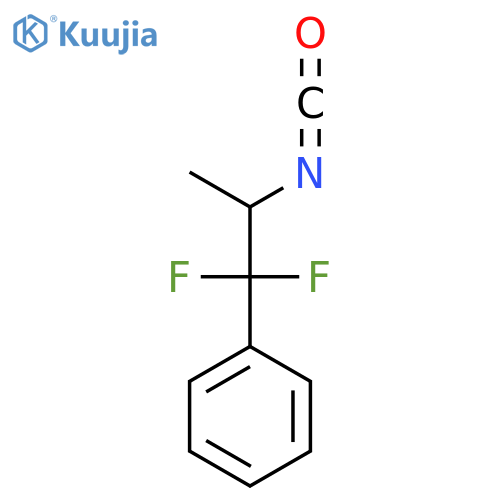 (1,1-difluoro-2-isocyanatopropyl)benzene structure