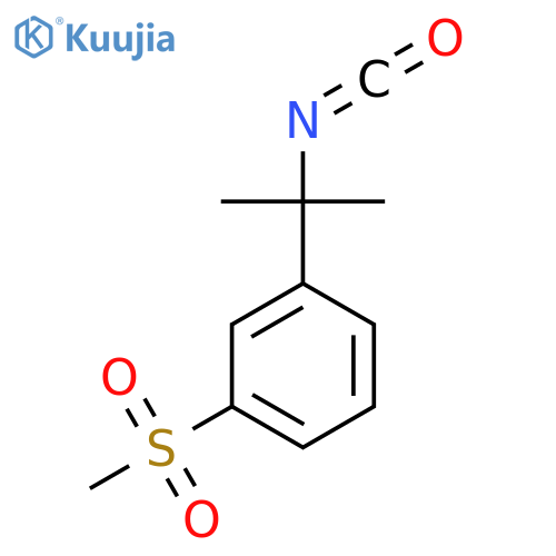 1-(2-isocyanatopropan-2-yl)-3-methanesulfonylbenzene structure