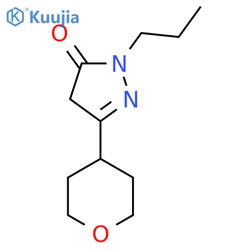3-(oxan-4-yl)-1-propyl-4,5-dihydro-1H-pyrazol-5-one structure