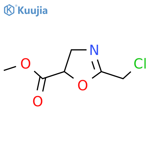 Methyl 2-(chloromethyl)-4,5-dihydro-1,3-oxazole-5-carboxylate structure