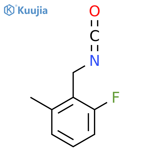 1-fluoro-2-(isocyanatomethyl)-3-methylbenzene structure