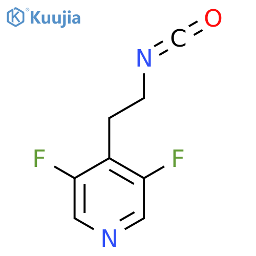 3,5-difluoro-4-(2-isocyanatoethyl)pyridine structure