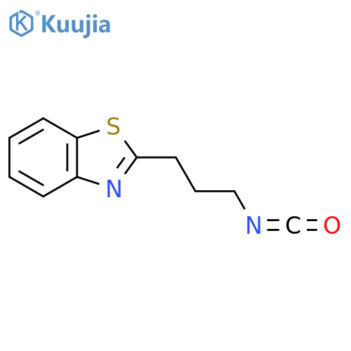 2-(3-isocyanatopropyl)-1,3-benzothiazole structure