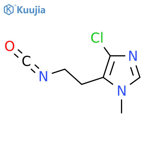 4-chloro-5-(2-isocyanatoethyl)-1-methyl-1H-imidazole structure