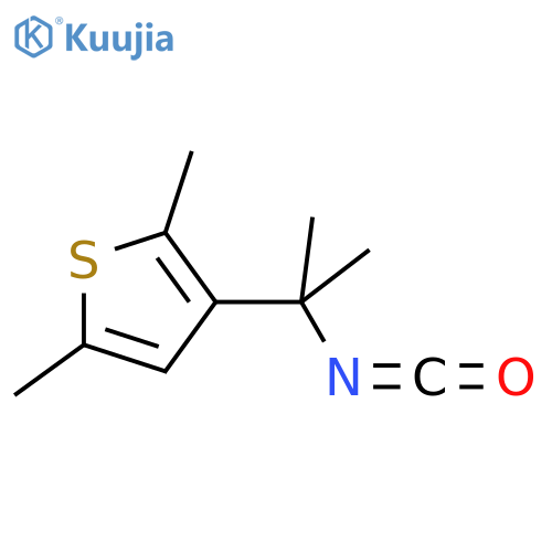 3-(2-isocyanatopropan-2-yl)-2,5-dimethylthiophene structure