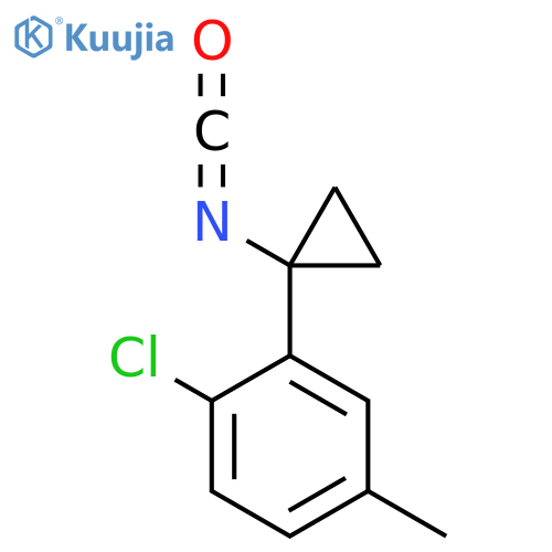 1-Chloro-2-(1-isocyanatocyclopropyl)-4-methylbenzene structure