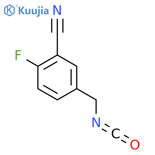 2-Fluoro-5-(isocyanatomethyl)benzonitrile structure