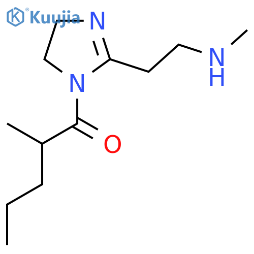 2-methyl-1-{2-2-(methylamino)ethyl-4,5-dihydro-1H-imidazol-1-yl}pentan-1-one structure