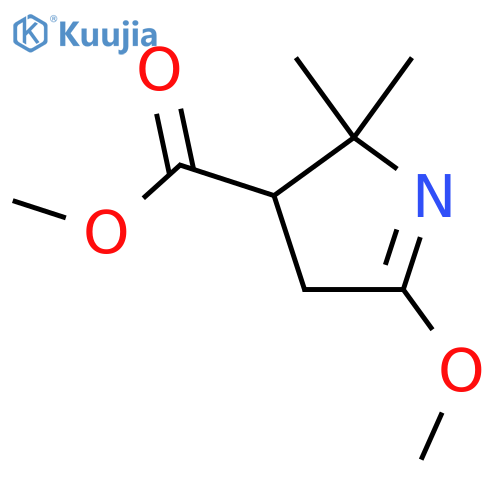 methyl 5-methoxy-2,2-dimethyl-3,4-dihydro-2H-pyrrole-3-carboxylate structure