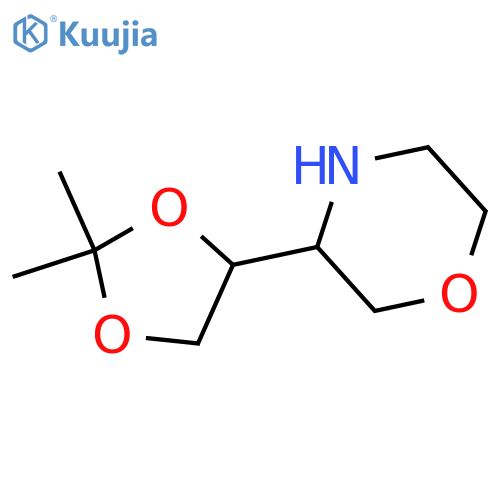 3-(2,2-dimethyl-1,3-dioxolan-4-yl)morpholine structure