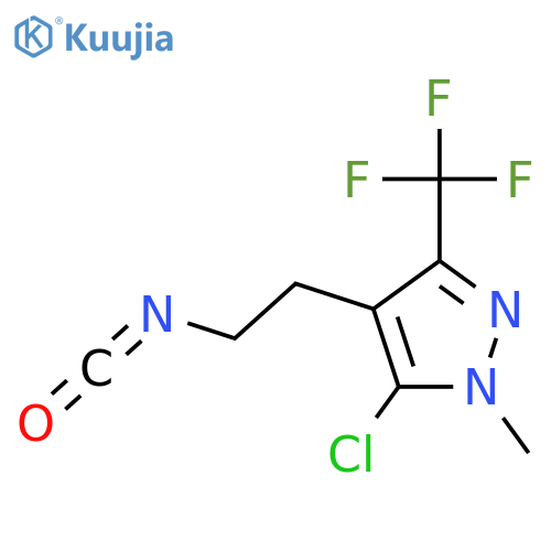 5-chloro-4-(2-isocyanatoethyl)-1-methyl-3-(trifluoromethyl)-1H-pyrazole structure