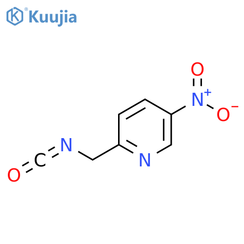 2-(isocyanatomethyl)-5-nitropyridine structure