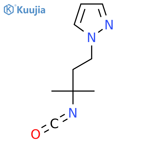 1-(3-isocyanato-3-methylbutyl)-1H-pyrazole structure