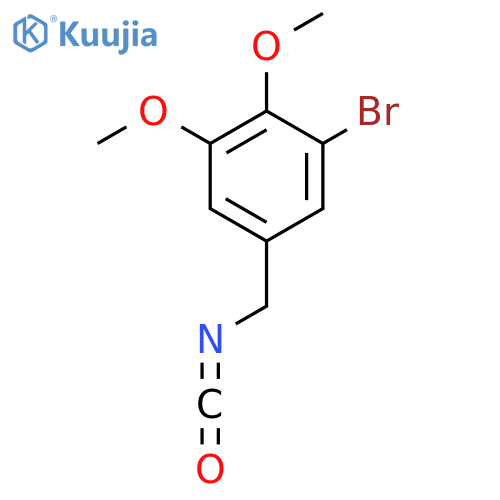 1-bromo-5-(isocyanatomethyl)-2,3-dimethoxybenzene structure