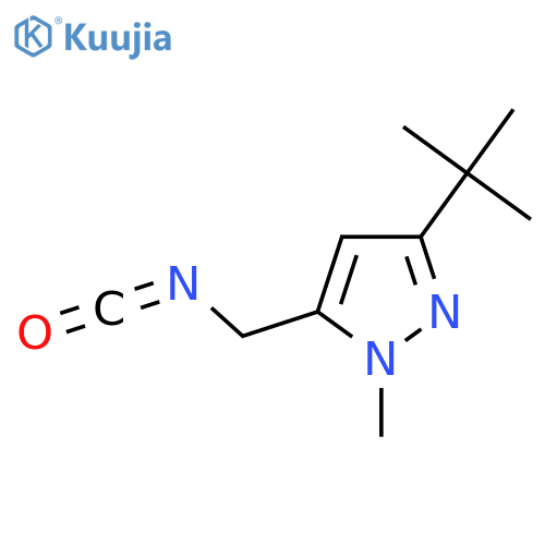 3-tert-butyl-5-(isocyanatomethyl)-1-methyl-1H-pyrazole structure