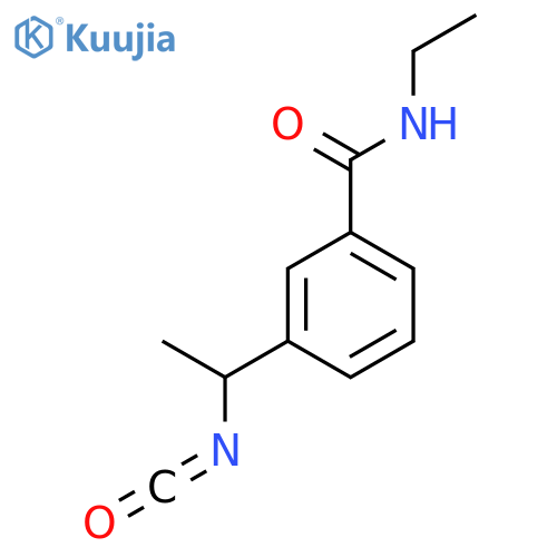 N-ethyl-3-(1-isocyanatoethyl)benzamide structure