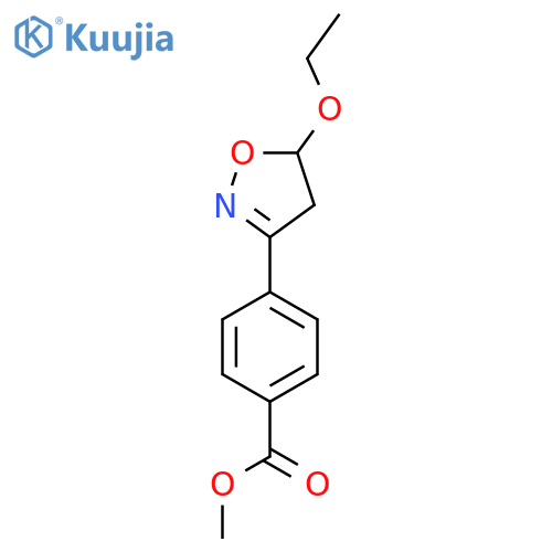 Methyl 4-(5-ethoxy-4,5-dihydro-1,2-oxazol-3-yl)benzoate structure