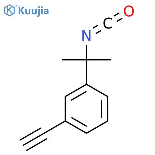 1-ethynyl-3-(2-isocyanatopropan-2-yl)benzene structure