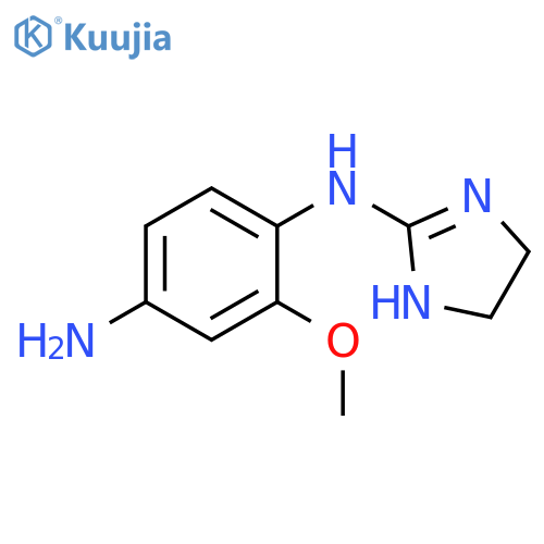 1,4-Benzenediamine, N1-(4,5-dihydro-1H-imidazol-2-yl)-2-methoxy- structure