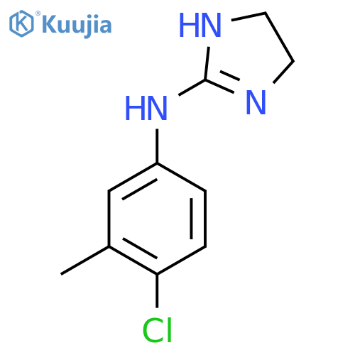N-(4-chloro-3-methylphenyl)-4,5-dihydro-1H-imidazol-2-amine structure