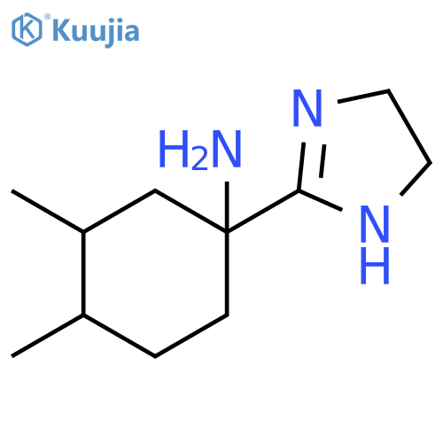 Cyclohexanamine, 1-(4,5-dihydro-1H-imidazol-2-yl)-3,4-dimethyl- structure
