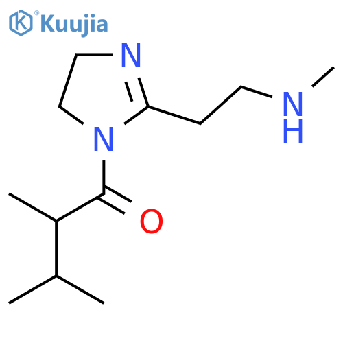 2,3-dimethyl-1-{2-2-(methylamino)ethyl-4,5-dihydro-1H-imidazol-1-yl}butan-1-one structure