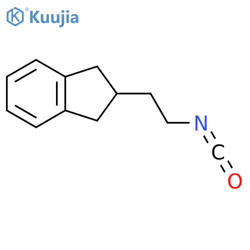 2-(2-isocyanatoethyl)-2,3-dihydro-1H-indene structure