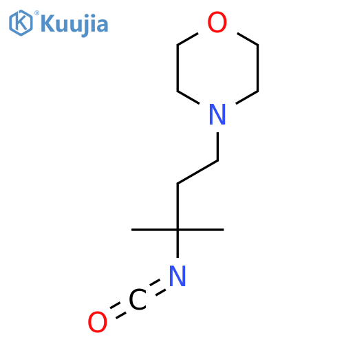 4-(3-isocyanato-3-methylbutyl)morpholine structure