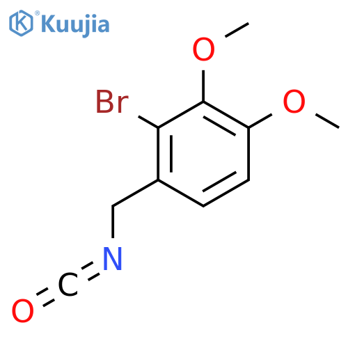 2-bromo-1-(isocyanatomethyl)-3,4-dimethoxybenzene structure