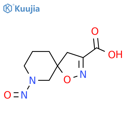 7-nitroso-1-oxa-2,7-diazaspiro4.5dec-2-ene-3-carboxylic acid structure