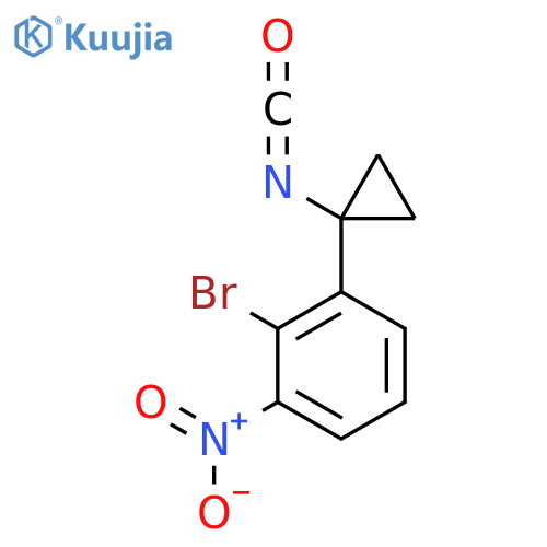 2-Bromo-1-(1-isocyanatocyclopropyl)-3-nitrobenzene structure
