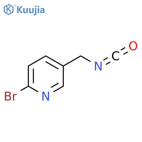 2-bromo-5-(isocyanatomethyl)pyridine structure