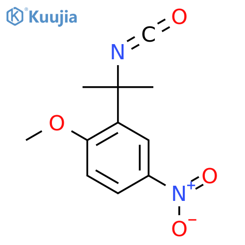 2-(2-isocyanatopropan-2-yl)-1-methoxy-4-nitrobenzene structure