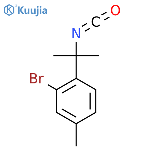 2-bromo-1-(2-isocyanatopropan-2-yl)-4-methylbenzene structure