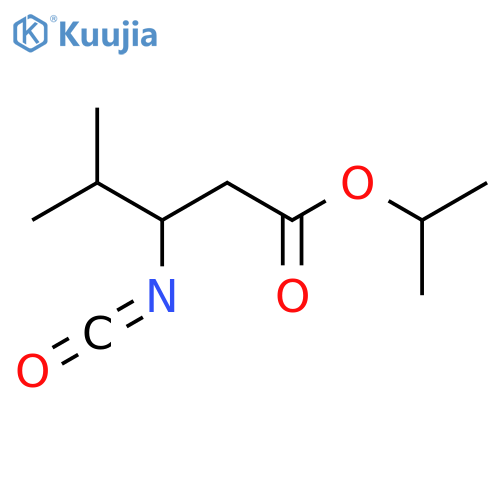 propan-2-yl 3-isocyanato-4-methylpentanoate structure