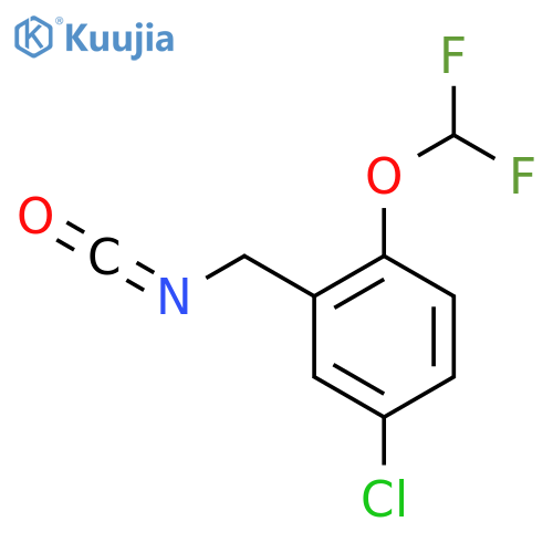 4-chloro-1-(difluoromethoxy)-2-(isocyanatomethyl)benzene structure