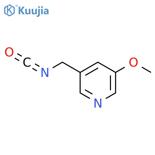 3-(isocyanatomethyl)-5-methoxypyridine structure