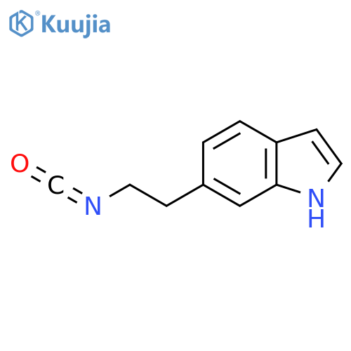6-(2-isocyanatoethyl)-1H-indole structure
