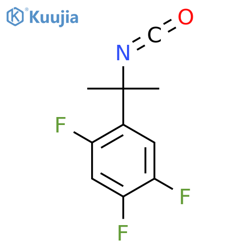1,2,4-trifluoro-5-(2-isocyanatopropan-2-yl)benzene structure