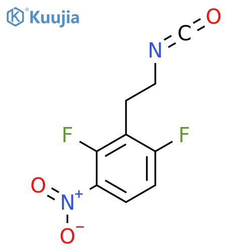 1,3-difluoro-2-(2-isocyanatoethyl)-4-nitrobenzene structure
