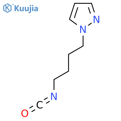 1-(4-isocyanatobutyl)-1H-pyrazole structure