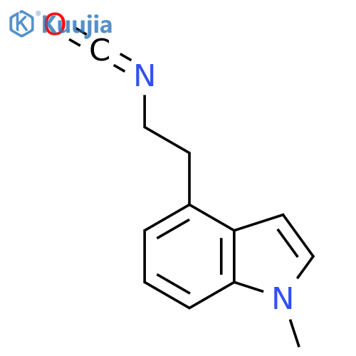 4-(2-isocyanatoethyl)-1-methyl-1H-indole structure