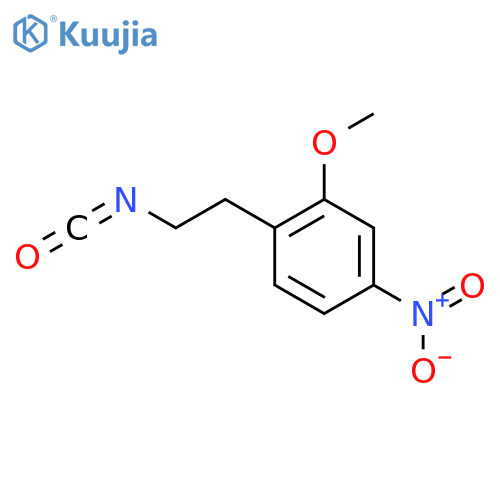 1-(2-isocyanatoethyl)-2-methoxy-4-nitrobenzene structure