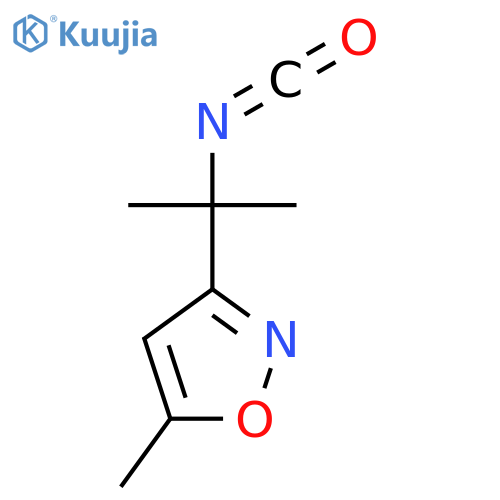 3-(2-isocyanatopropan-2-yl)-5-methyl-1,2-oxazole structure