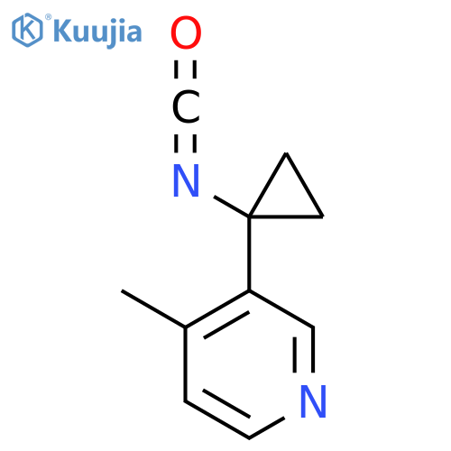 3-(1-isocyanatocyclopropyl)-4-methylpyridine structure