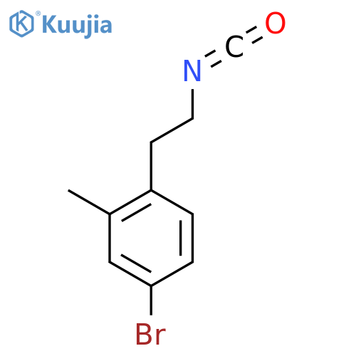 4-bromo-1-(2-isocyanatoethyl)-2-methylbenzene structure
