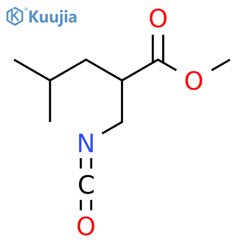 methyl 2-(isocyanatomethyl)-4-methylpentanoate structure
