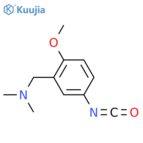 (5-isocyanato-2-methoxyphenyl)methyldimethylamine structure