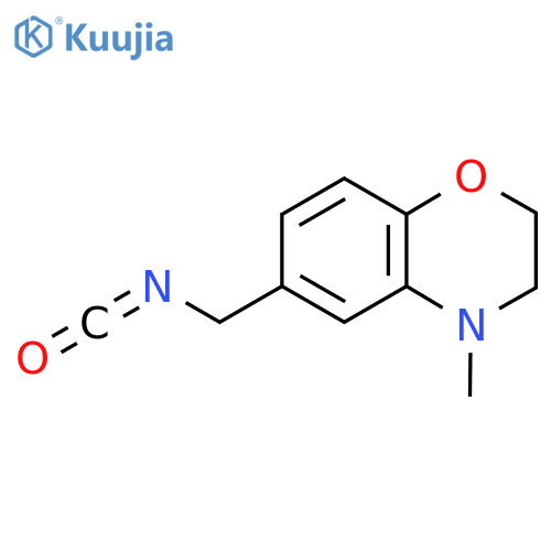 6-(isocyanatomethyl)-4-methyl-3,4-dihydro-2H-1,4-benzoxazine structure