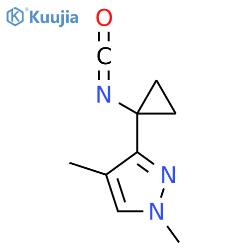 3-(1-isocyanatocyclopropyl)-1,4-dimethyl-1H-pyrazole structure